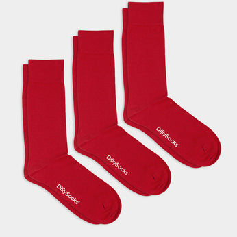 Socken 3-er Pack Smooth Ferrari Red 