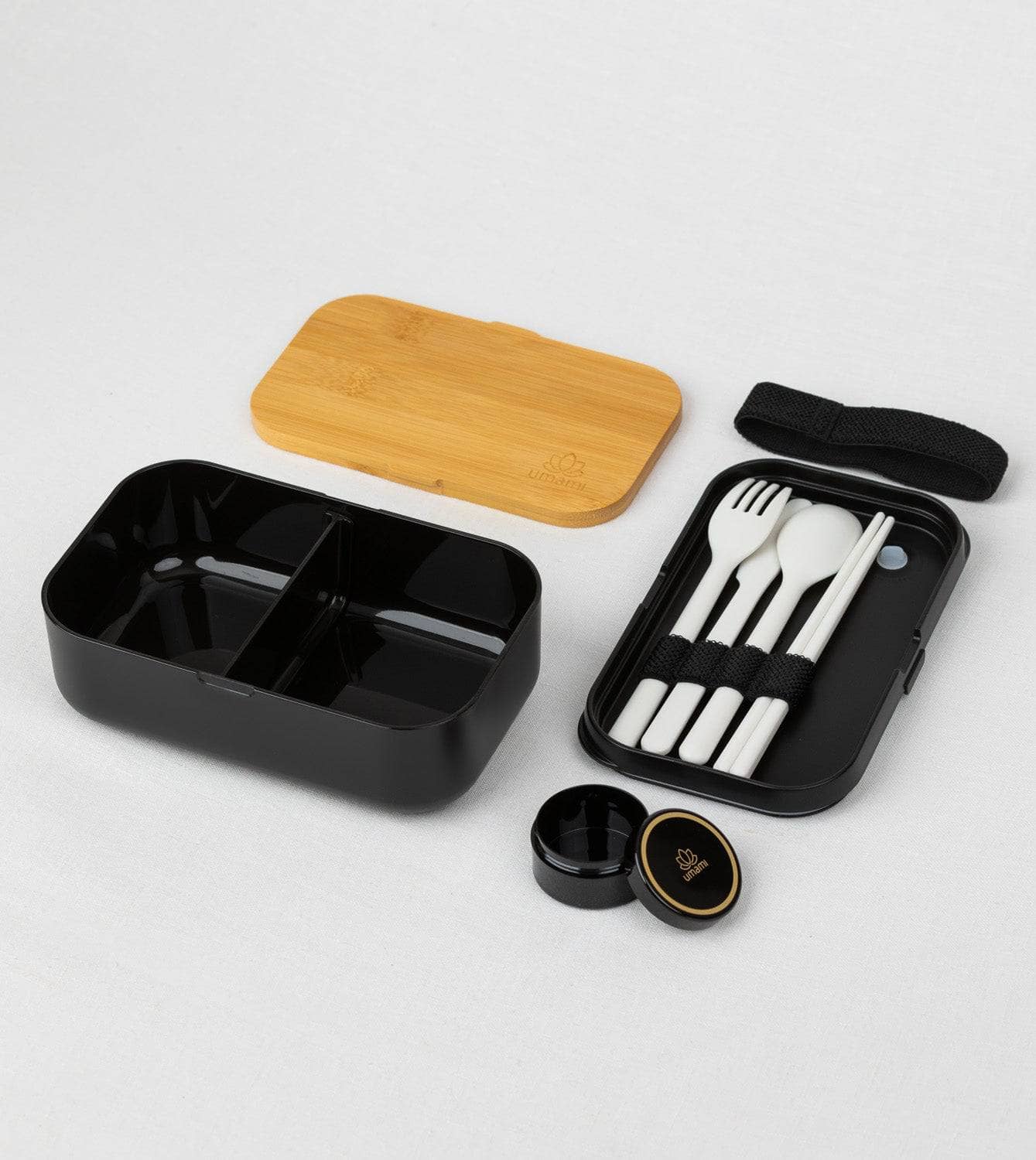 Umami Bento Box - Black and Bamboo M