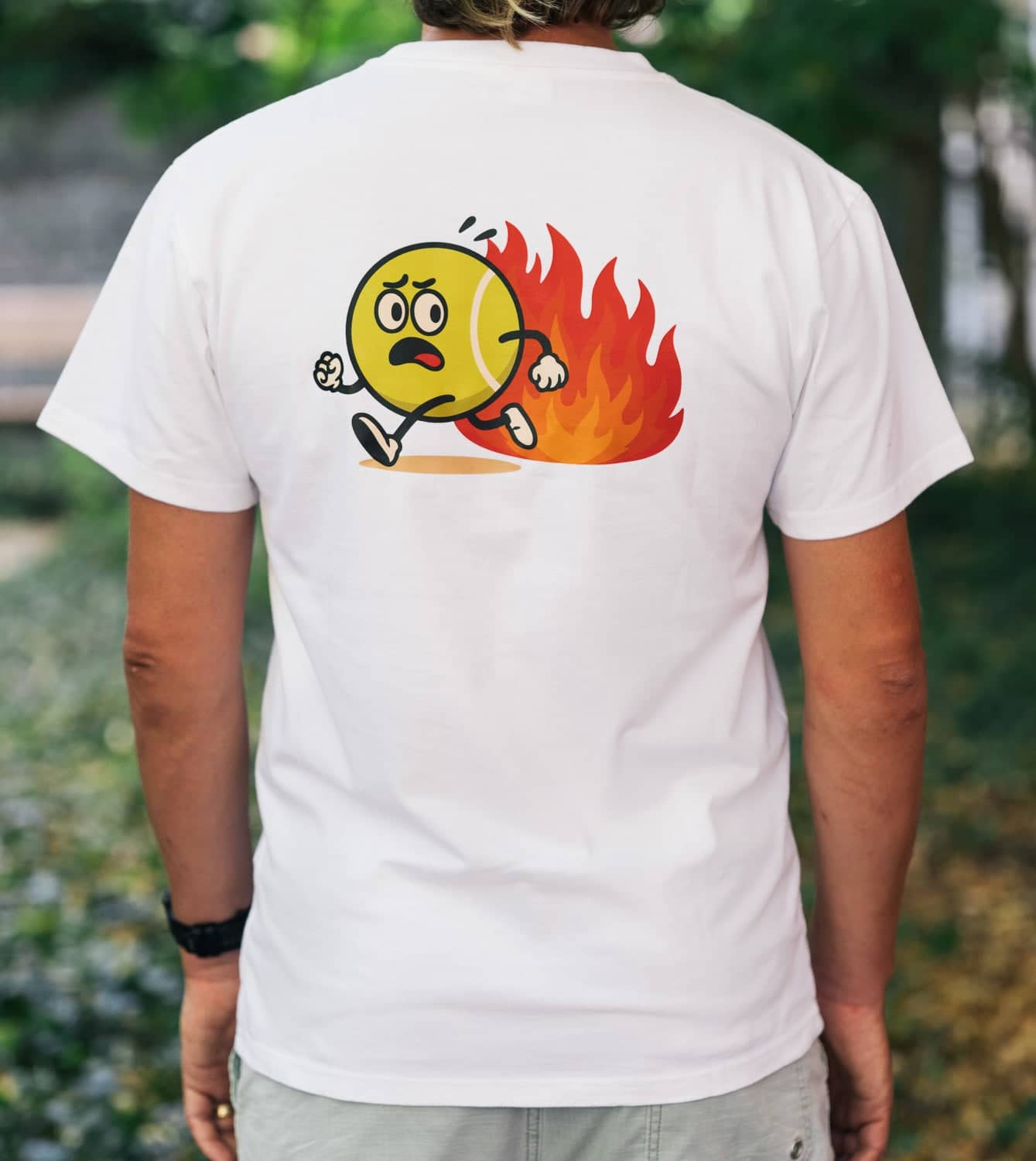 T-Shirt Tennisball Recycling: "Still hanging around"