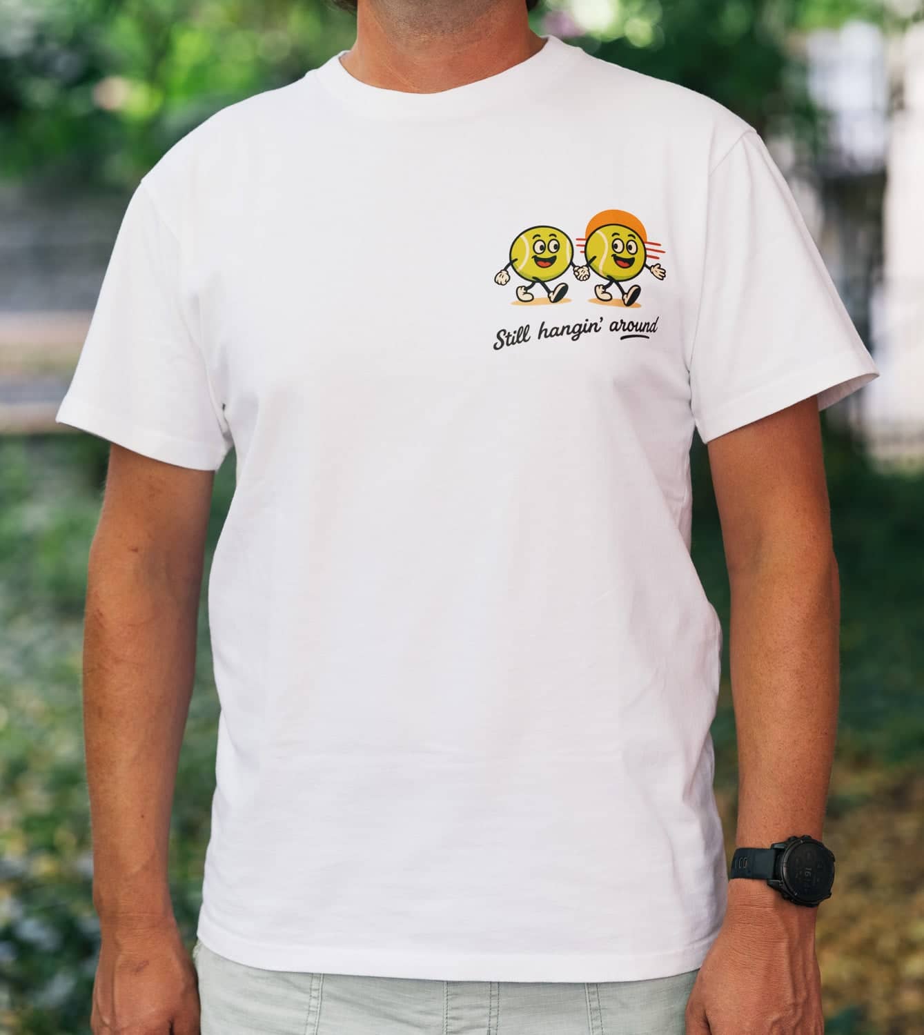 T-Shirt Tennisball Recycling: "Still hanging around"