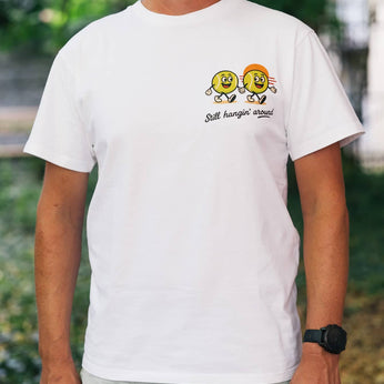 T-Shirt Tennisball Recycling: "Still hanging around" 