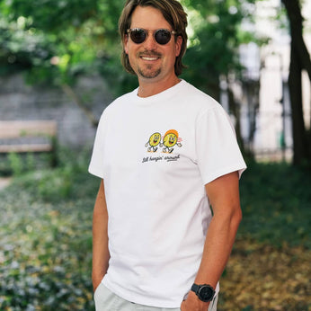 T-Shirt Tennisball Recycling: "Still hanging around" 