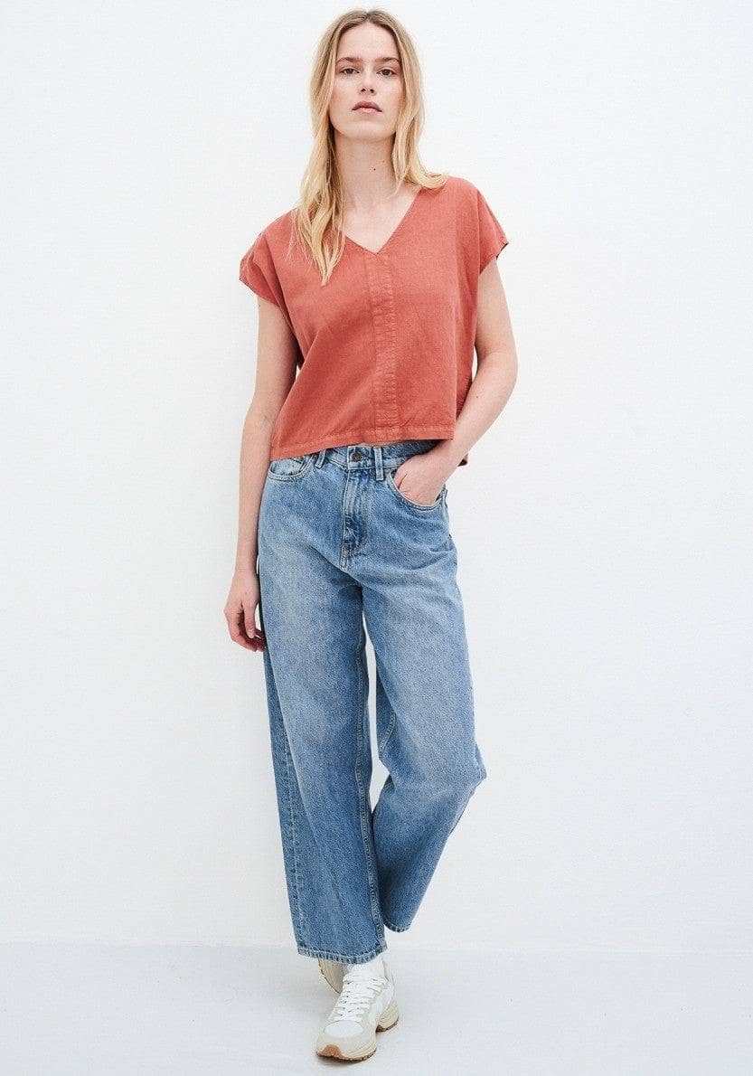 Damen-Jeans Bobbie Barrel Vintage Hemp