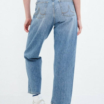 Damen-Jeans Bobbie Barrel Vintage Hemp 