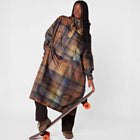 Regenponcho aus recyceltem Polyester - Tartan