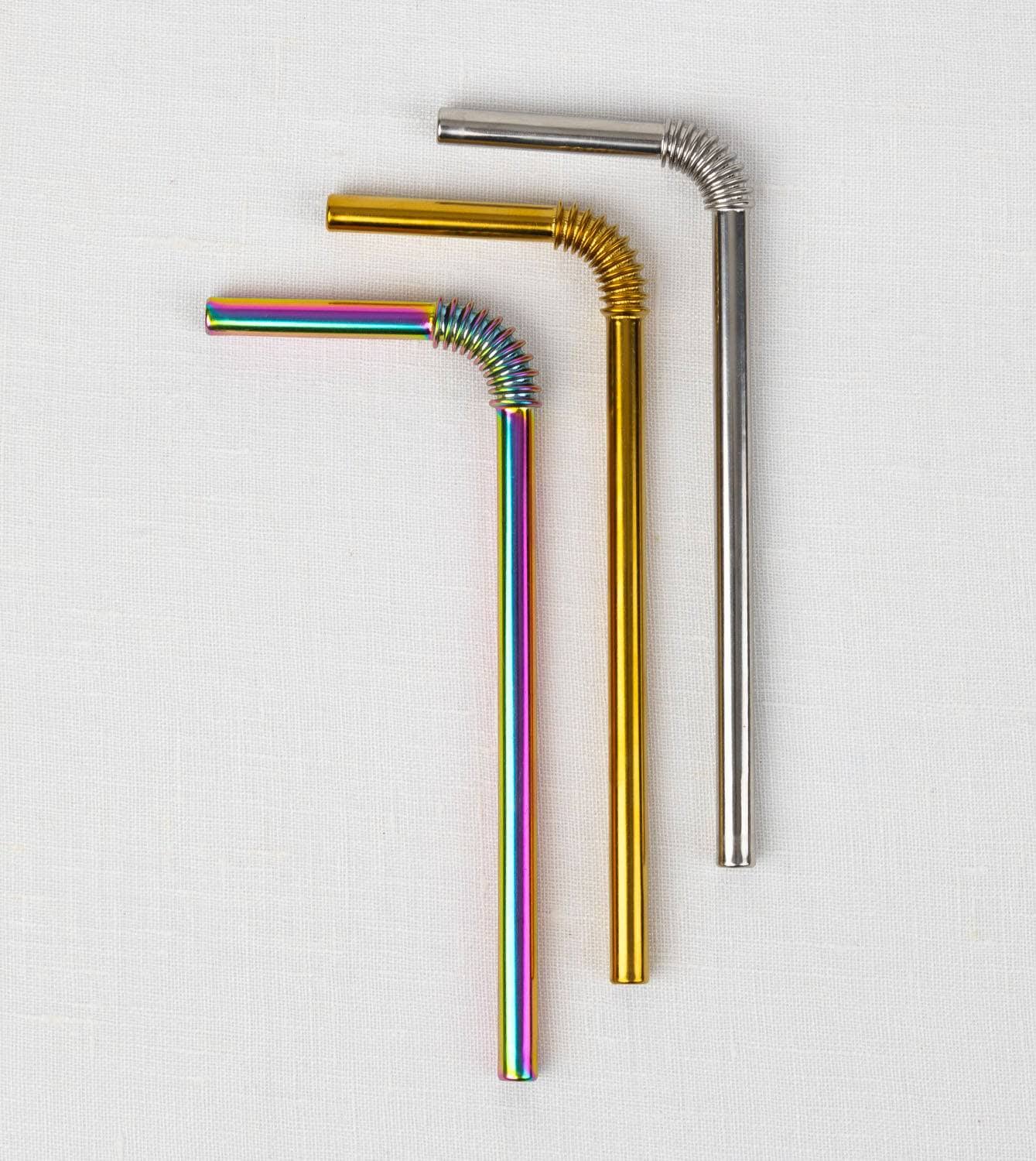 Biegbarer Metall-Strohhalm
