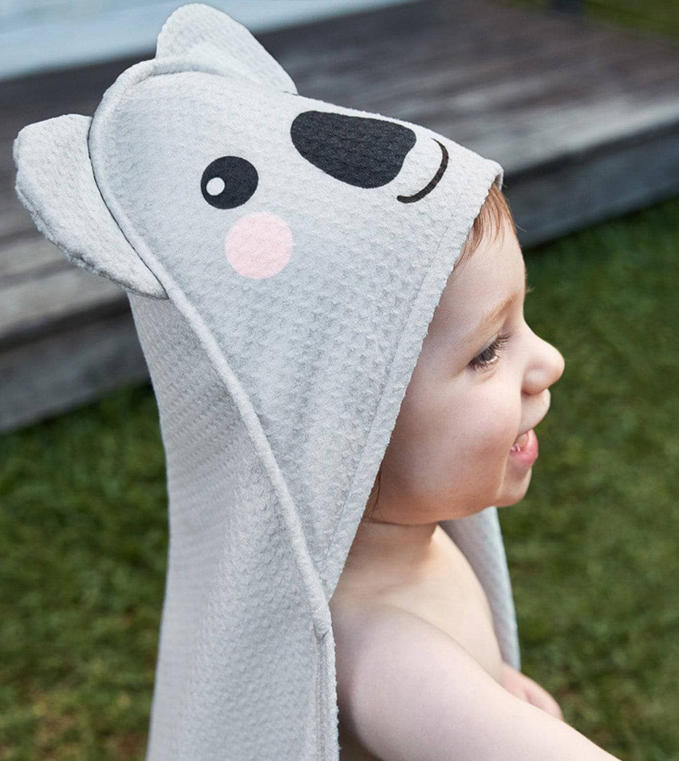 Baby-Badetuch aus recyceltem Plastik