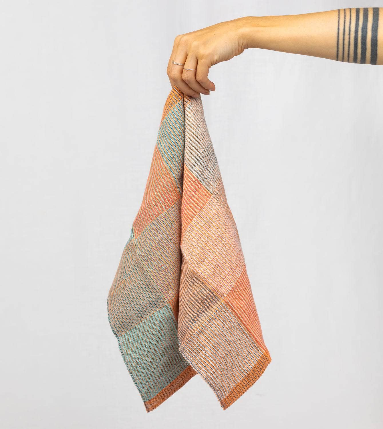 Handgewobener Bouclé-Abwaschlappen