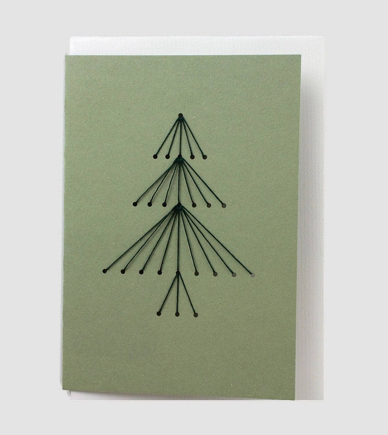 Weihnachtskarte zum selber sticken