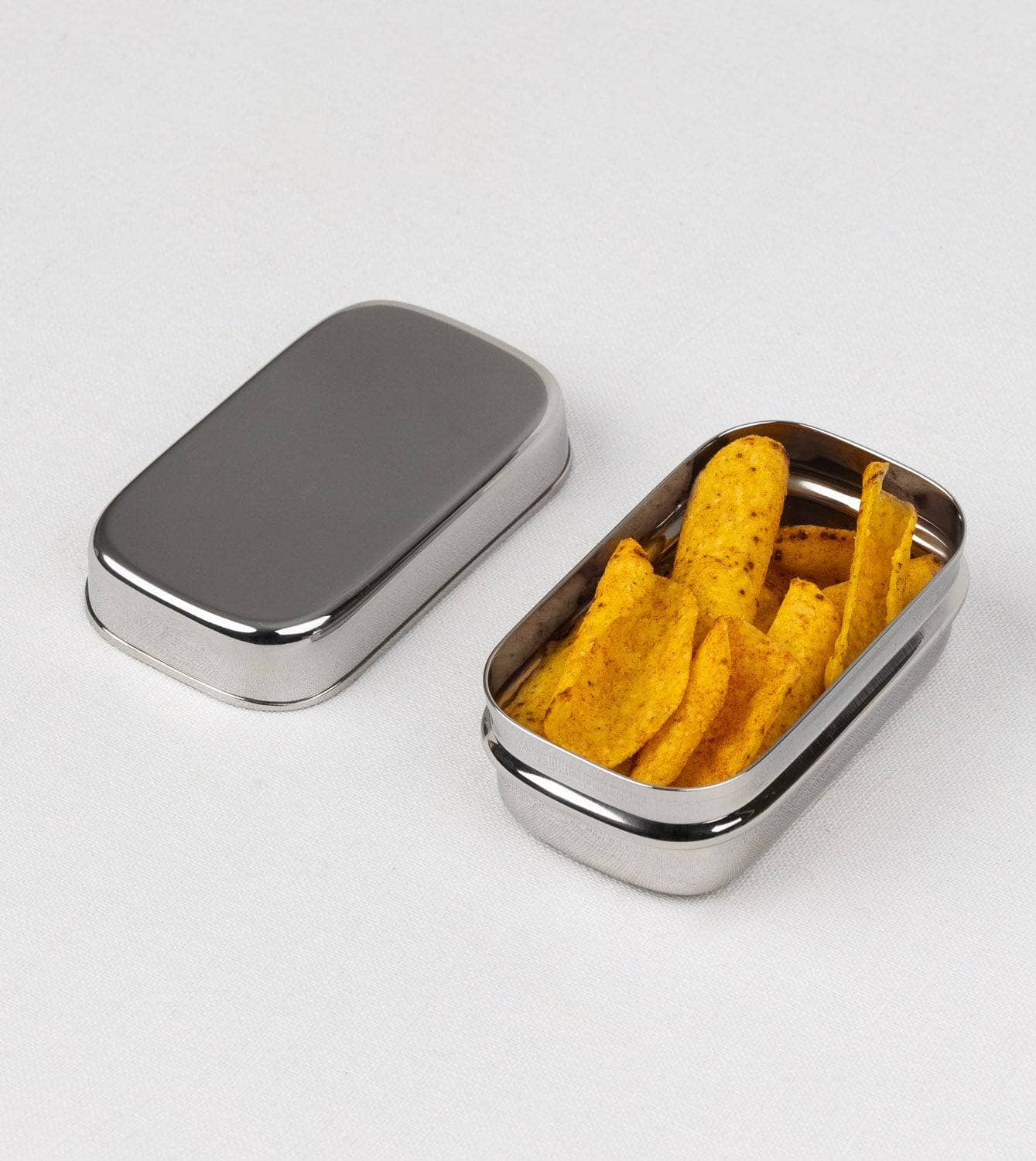 Snackdose aus Edelstahl