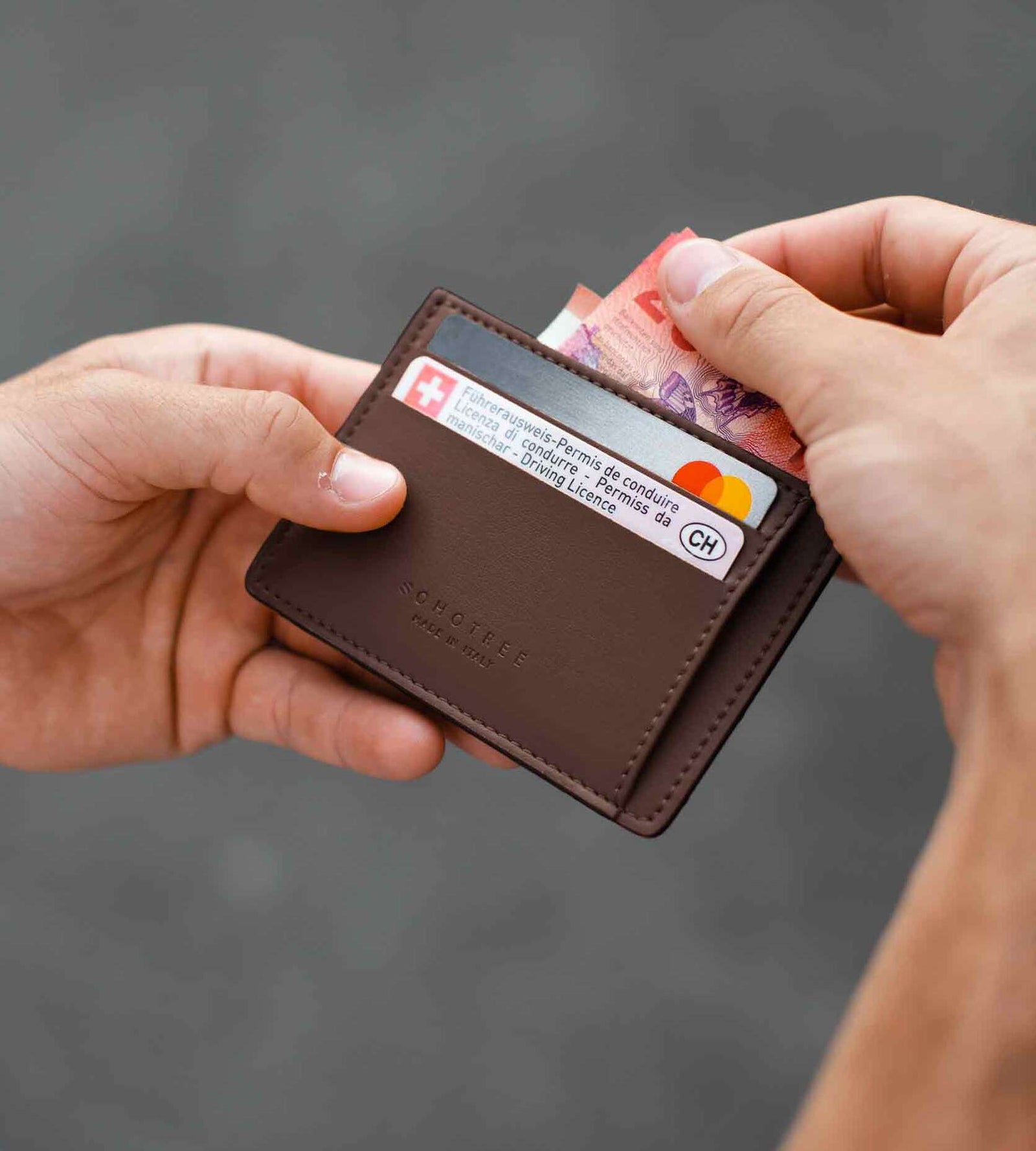 Veganes Leder-Kartenetui