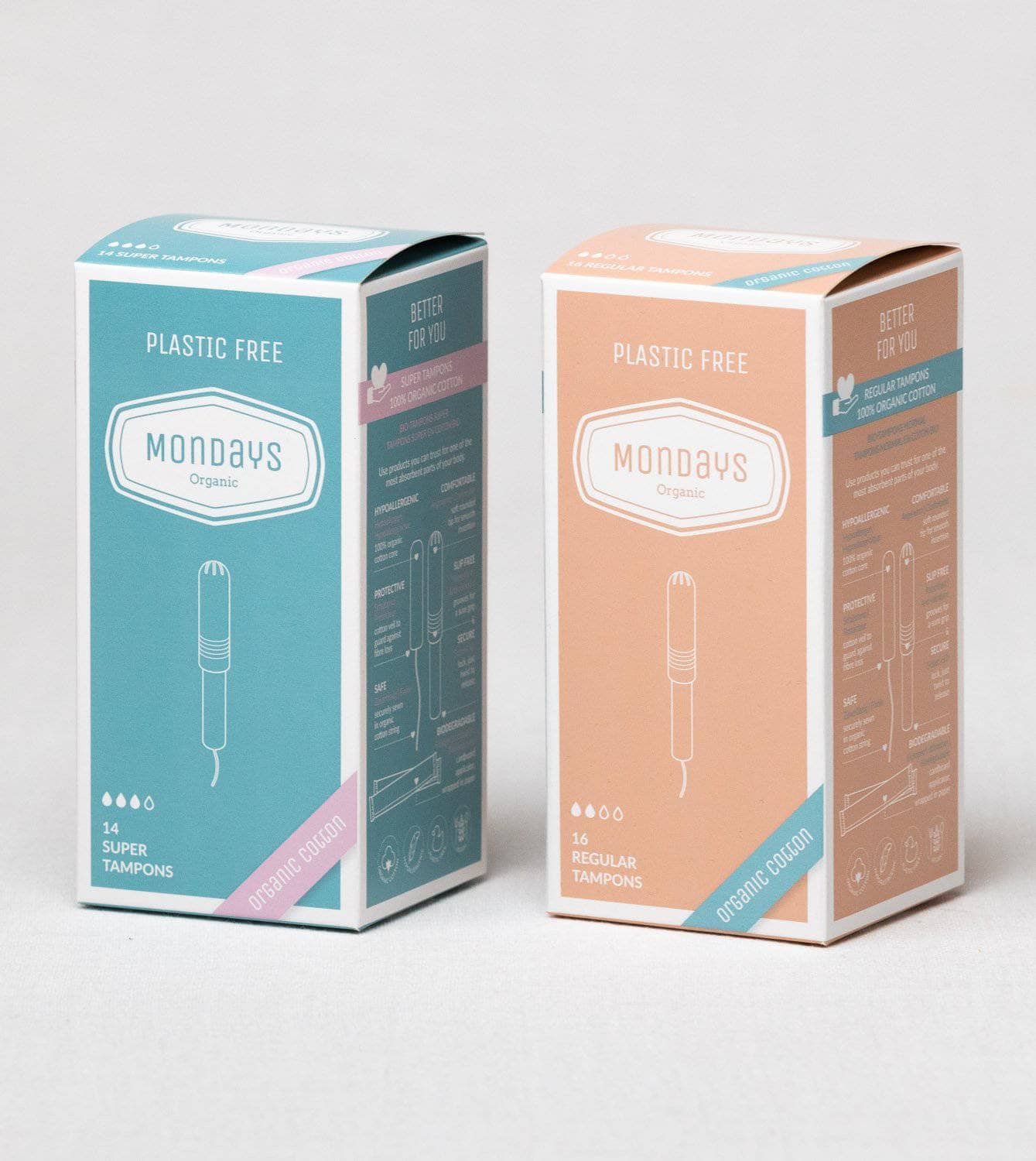Bio-Tampons mit Karton-Applikator