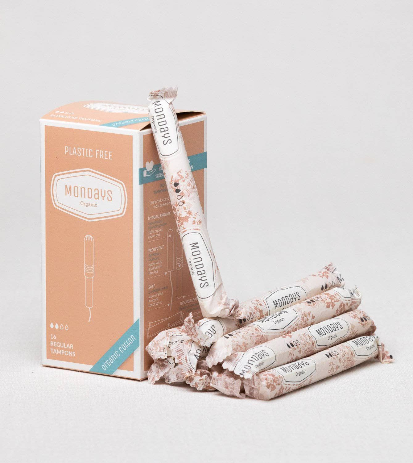 Bio-Tampons mit Karton-Applikator