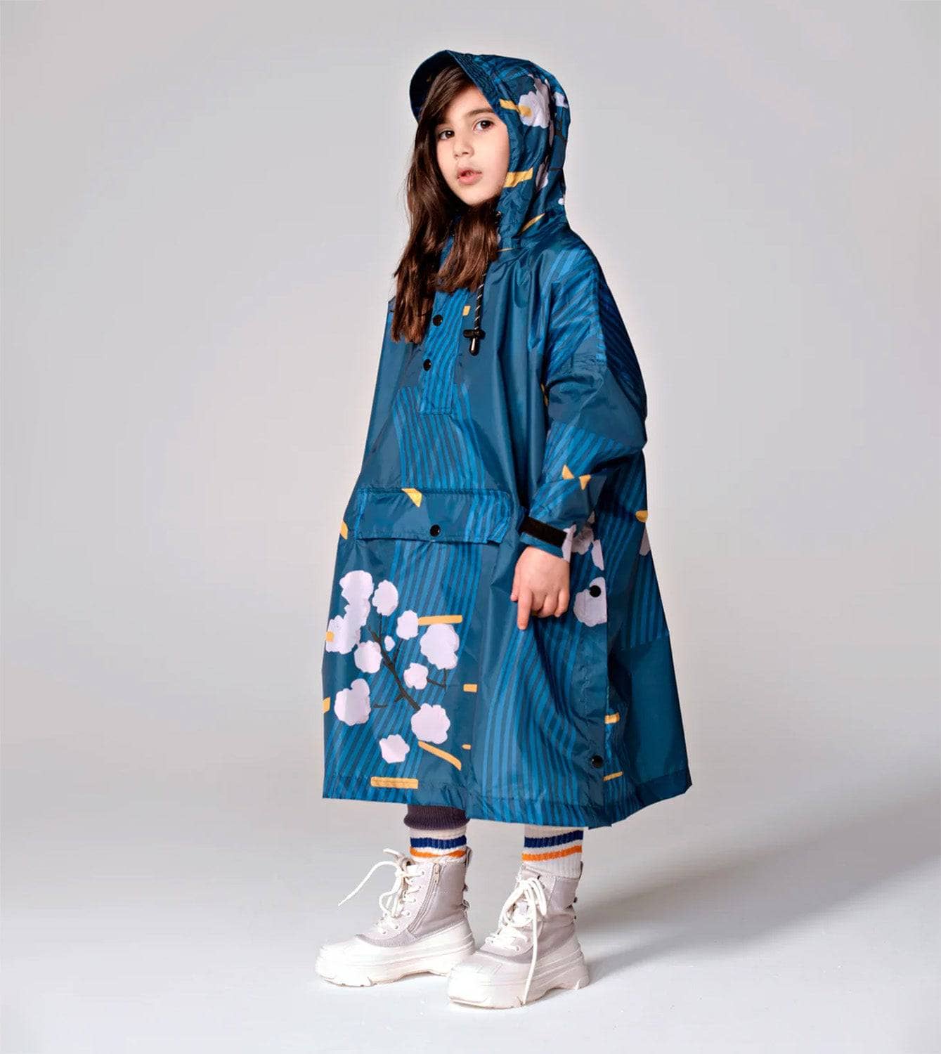 Kinder-Regenponcho aus recyceltem Polyester